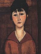 Amedeo Modigliani Ritratto di ragazza or Portrait of a young Woman (mk39) oil painting reproduction